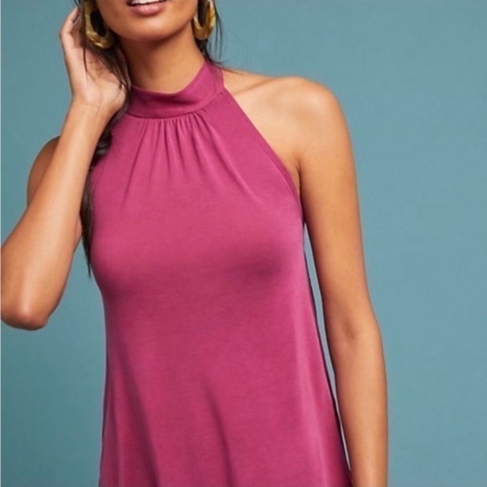 Anthropologie Eri + Ali framboise halter top